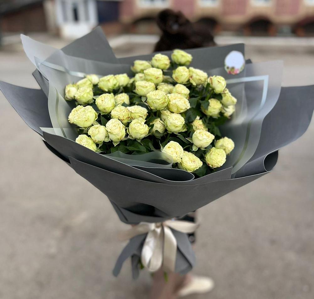 Белые кустовые розы Солинеро в Большое Полпино Букет Белые кустовые розы Солинеро в Большое Полпино