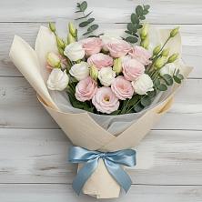 Букет цветов из:  Лизиантусы в Большое Полпино