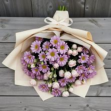 Букет цветов из:  Розы и Хризантемы в Большое Полпино