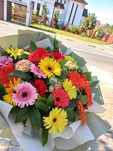 Букет цветов из:  Герберы #REPLACE_PRED# Большое Полпино
