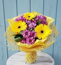 Букет цветов из:  Хризантемы и Герберы в Большое Полпино