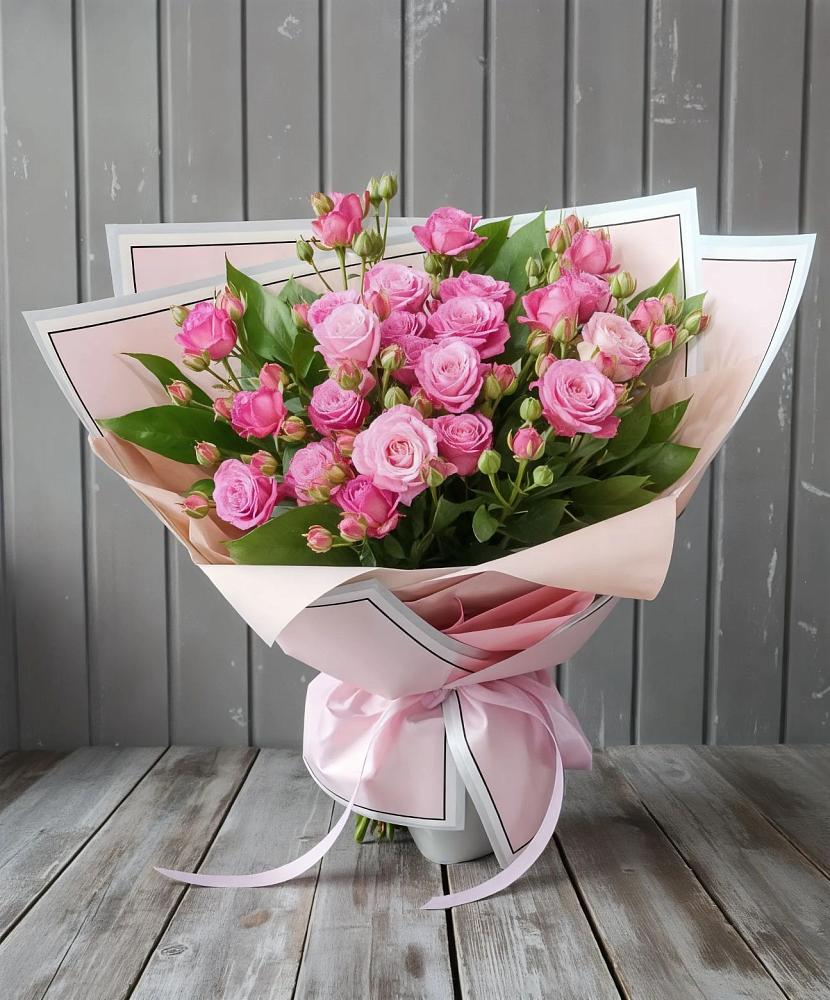 Букет Розовый кустик в Большое Полпино