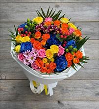 Букет цветов из:  Розы и Хризантемы в Большое Полпино