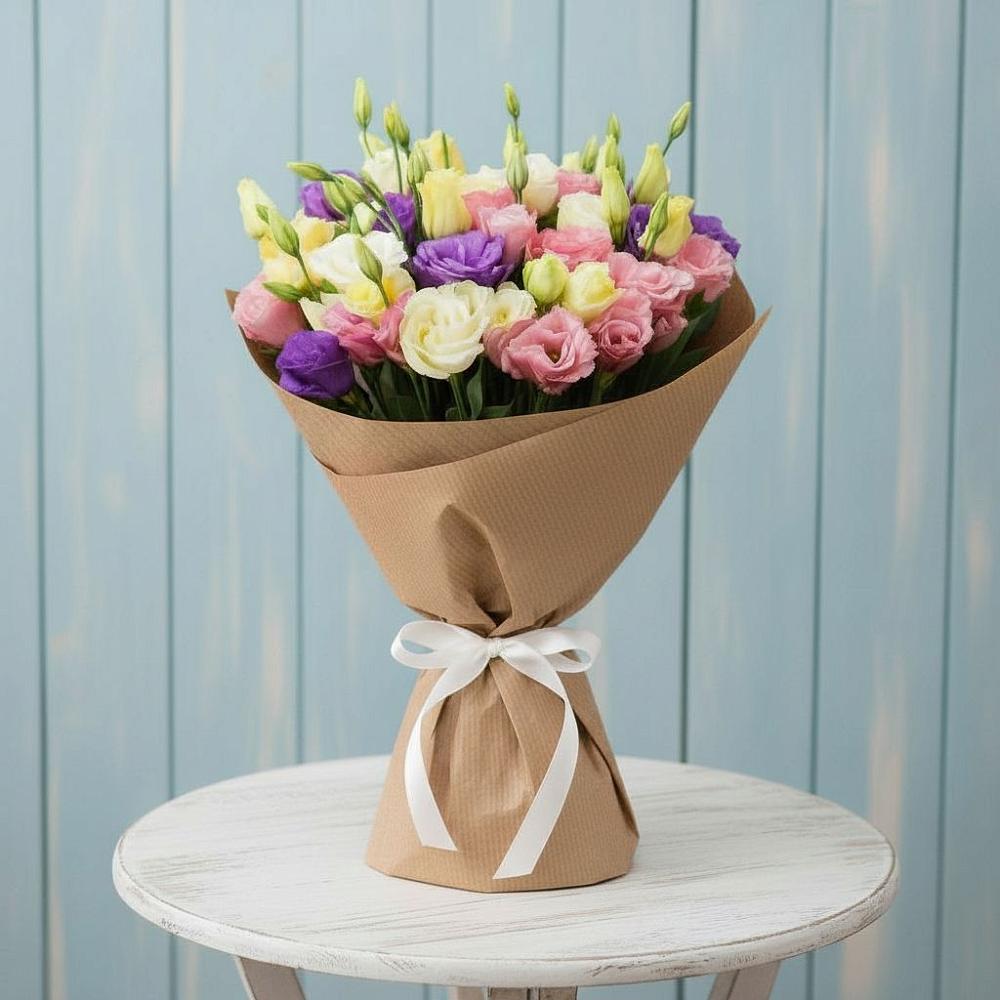 Букет цветов из: Лизиантусы в Большое Полпино