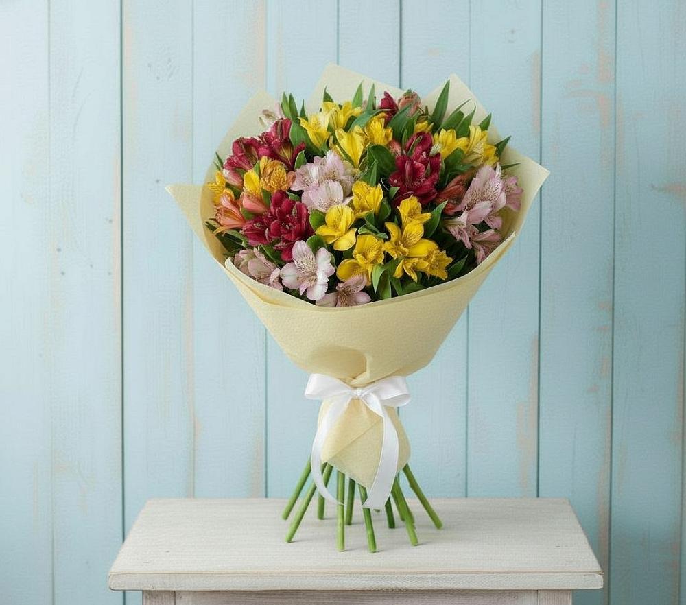 Букет цветов из: Альстромерии в Большое Полпино