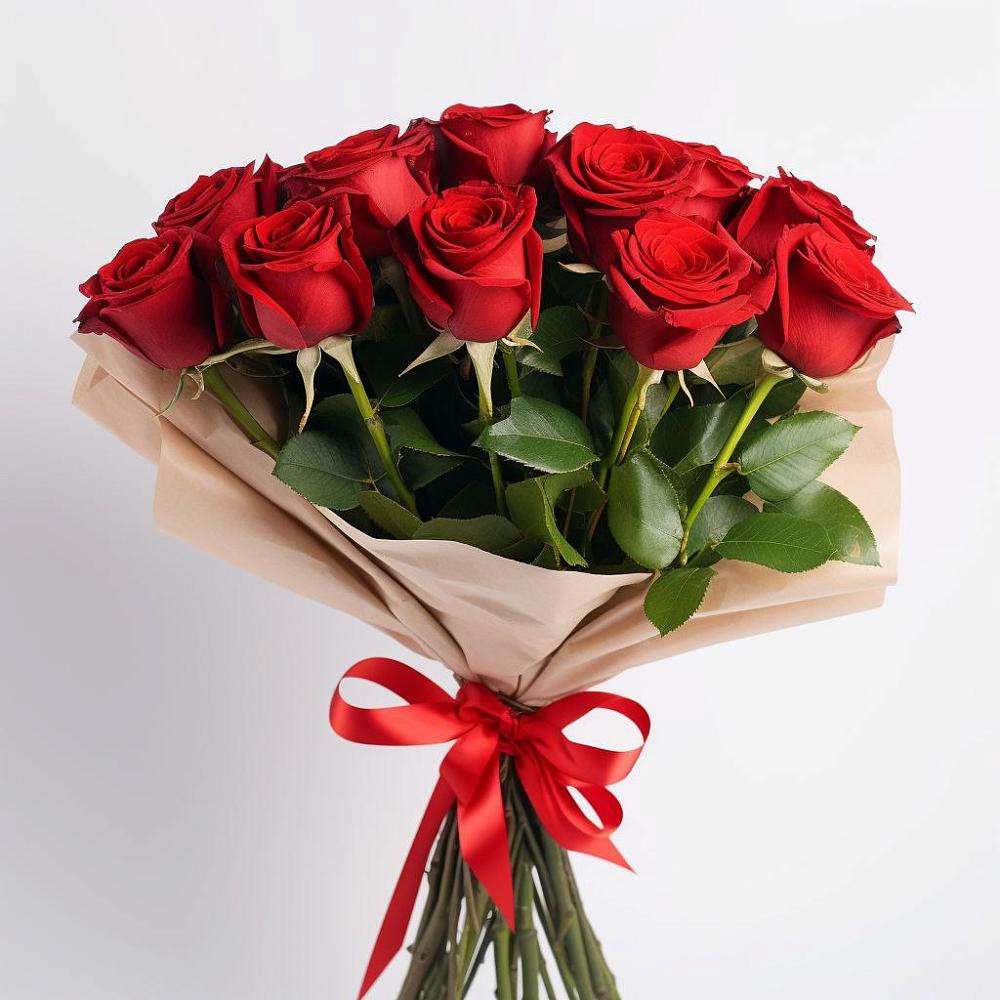 Букет 11 Красных роз Эдлесс Лав в Большое Полпино