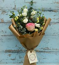 Букет цветов из:  Розы и Лизиантусы #REPLACE_PRED# Большое Полпино