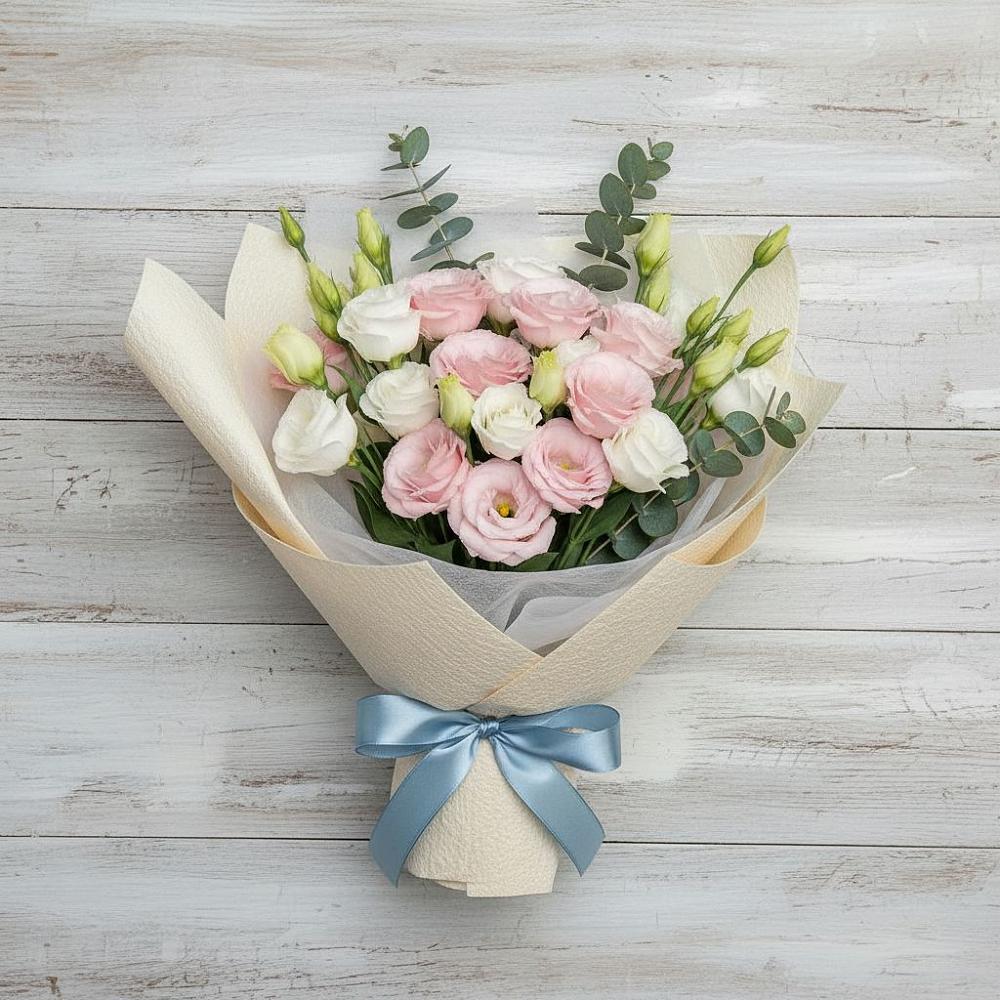 Букет цветов из: Лизиантусы в Большое Полпино